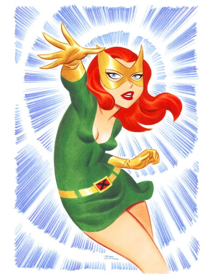 Jean Grey, illustrazione di Bruce Timm