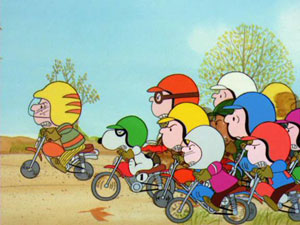 Peanuts motocross