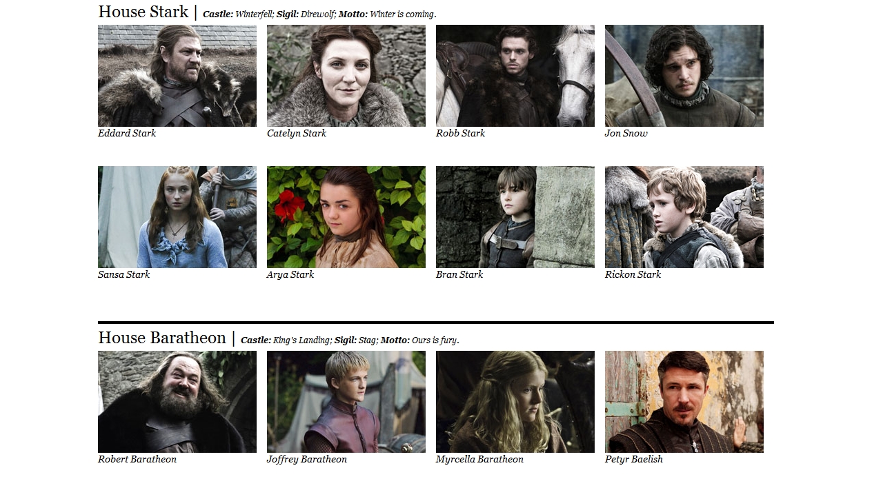 The Cheat Sheet   Game of Thrones  - latimes