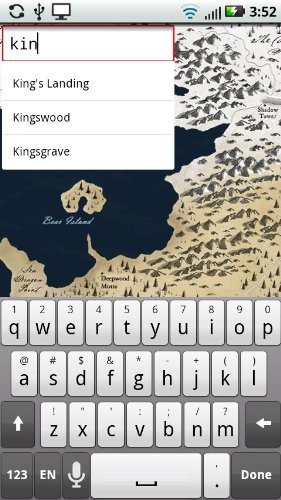 Westeros - applicazione Game of Thrones