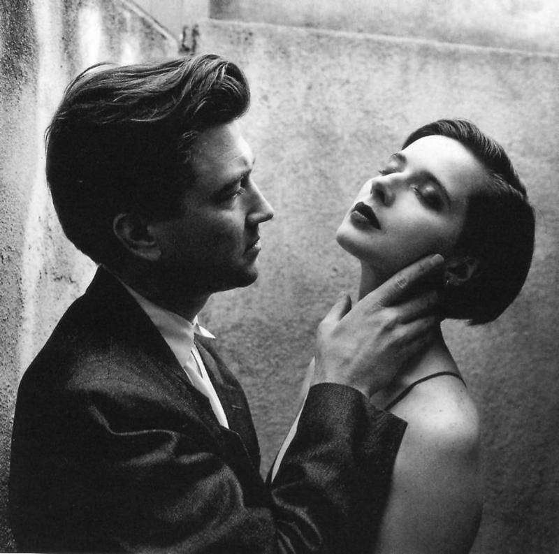 David Lynch e Isabella Rossellini sul set di Velluto Blu