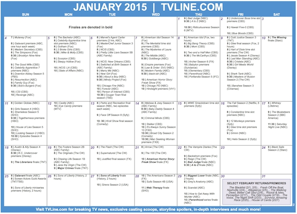Calendario 2015 TV Line