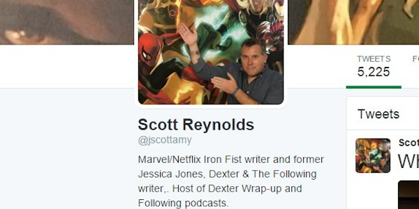 Scott Reynolds - twitter Iron Fist