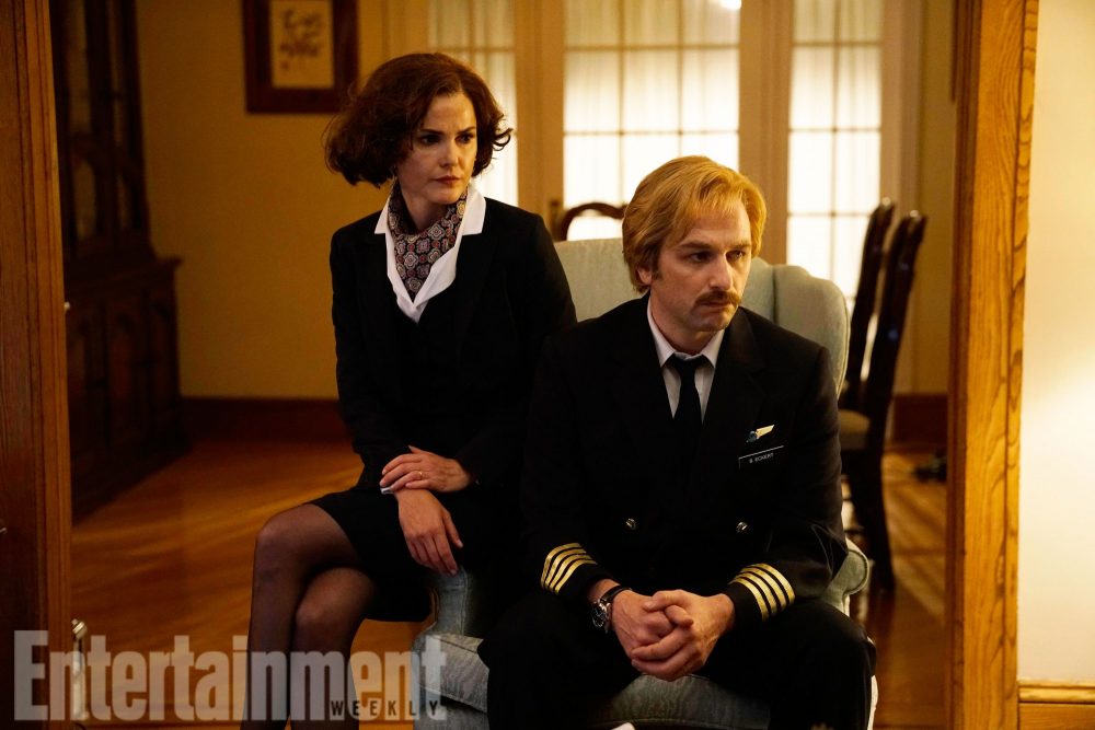 THE AMERICANS "Amber Waves" -- Episode 501. Pictured: (l-r) Keri Russell as Elizabeth Jennings, Matthew Rhys as Philip Jennings. CR: Patrick Harbron/FX