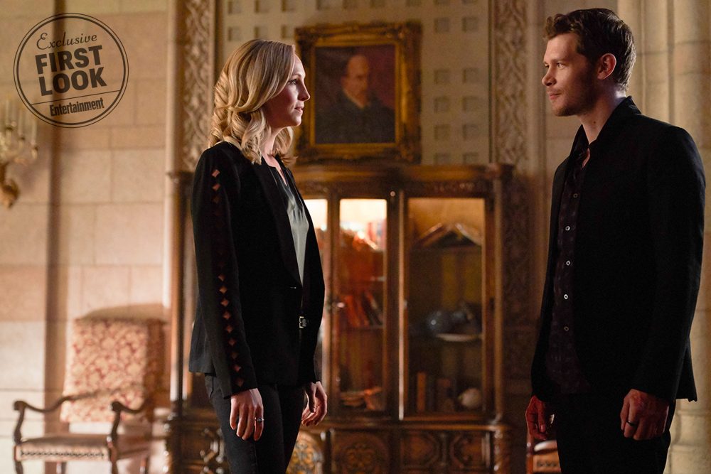 he Originals -- "Where You Left Your Heart" -- Image Number: OR501c_0181.jpg -- Pictured (L-R): Joseph Morgan as Klaus and Candice King as Caroline -- Photo: Bob Mahoney/The CW -- © 2018 The CW Network, LLC. All rights reserved.