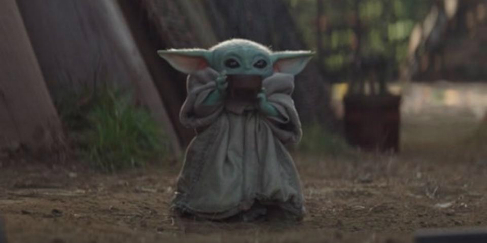 The Mandalorian Baby Yoda banner