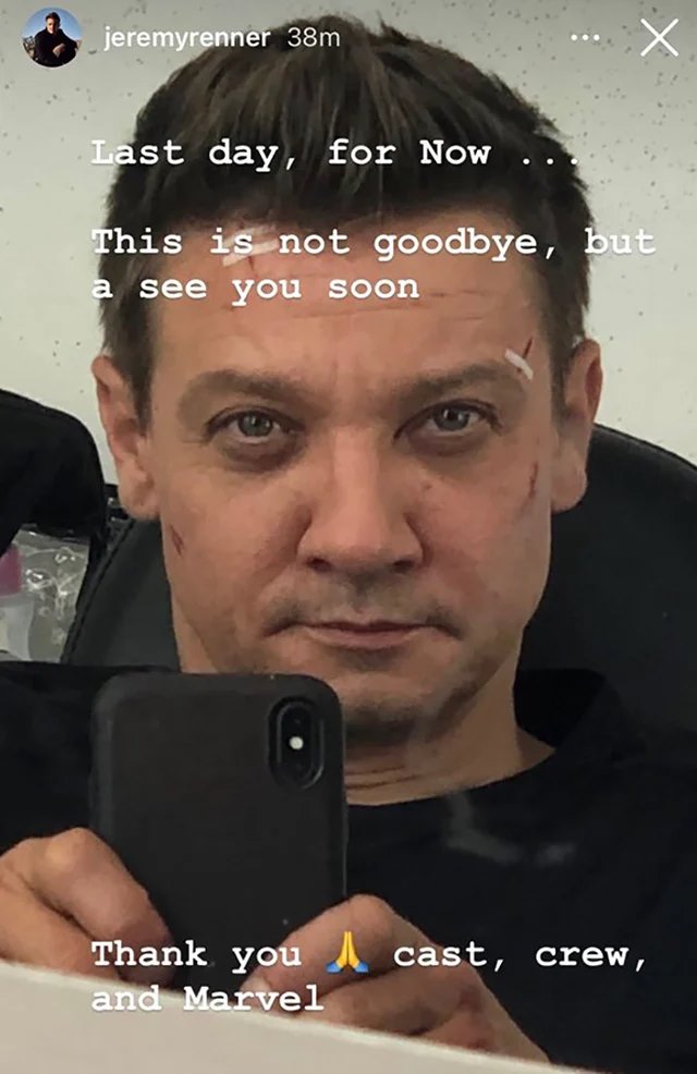 Jeremy Renner - Riprese Hawkeye