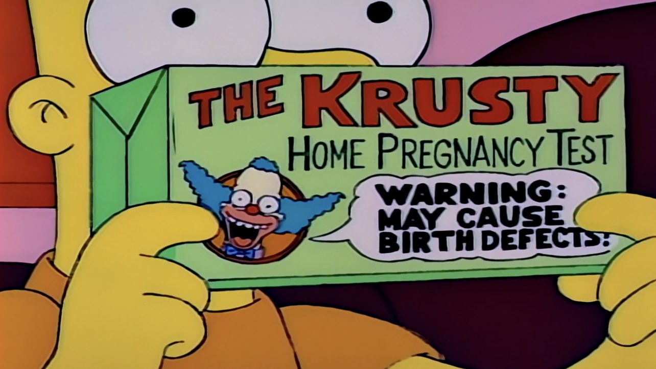 Simpson krusty test gravidanza