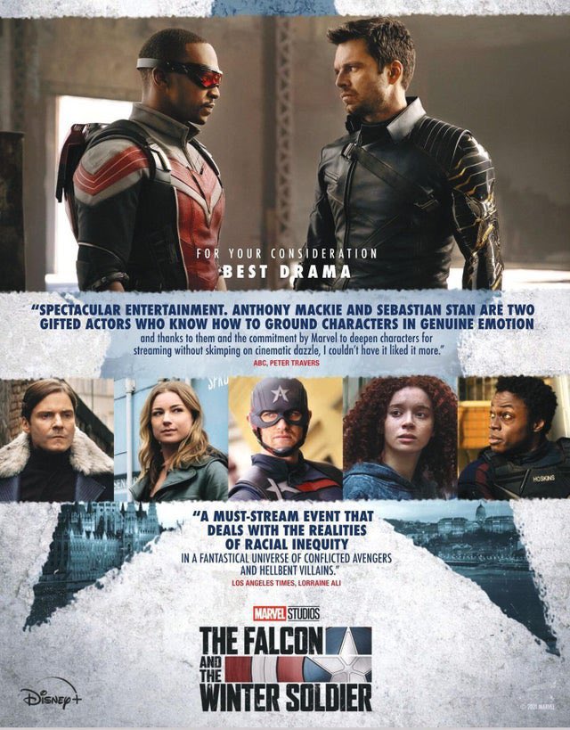 The Falcon and the Winter Soldier i poster delle candidature agli Emmy