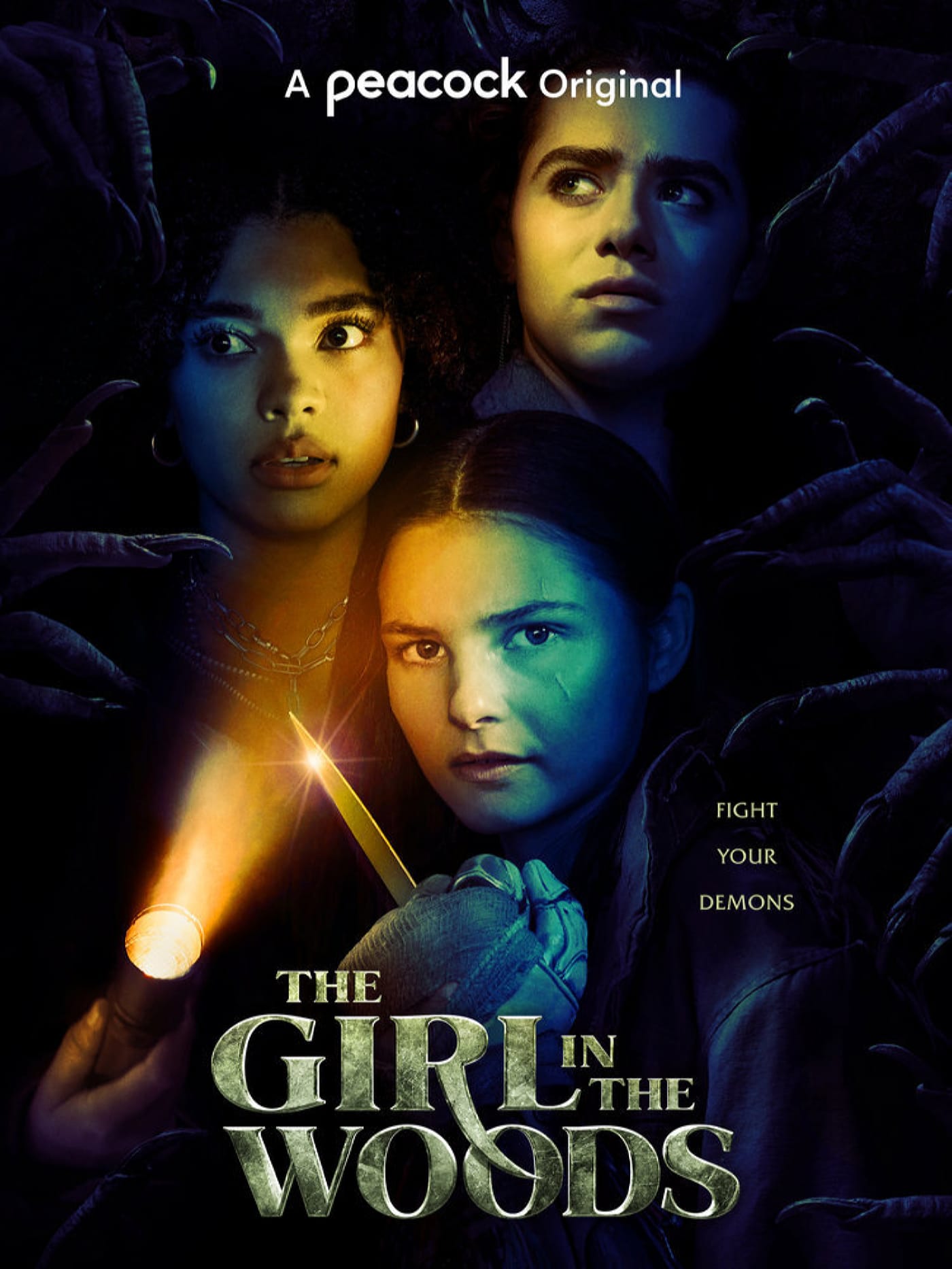 THE GIRL IN THE WOODS -- Pictured: "The Girl in the Woods" Key Art -- (Photo by: Peacock)